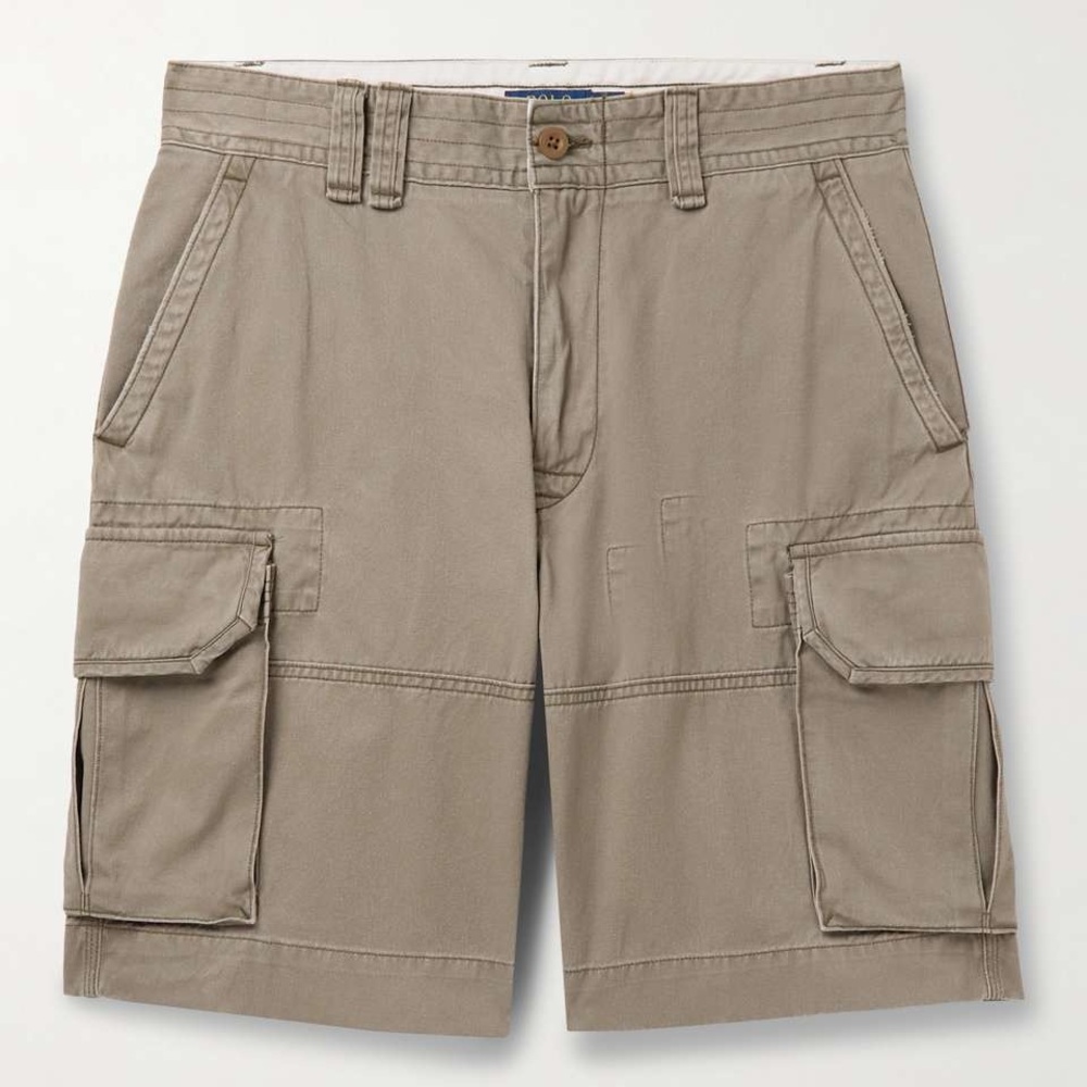 Polo Ralph Lauren Gellar Straight-Leg Cotton-Canvas Cargo Shorts Size 38 - Picture 2 of 9